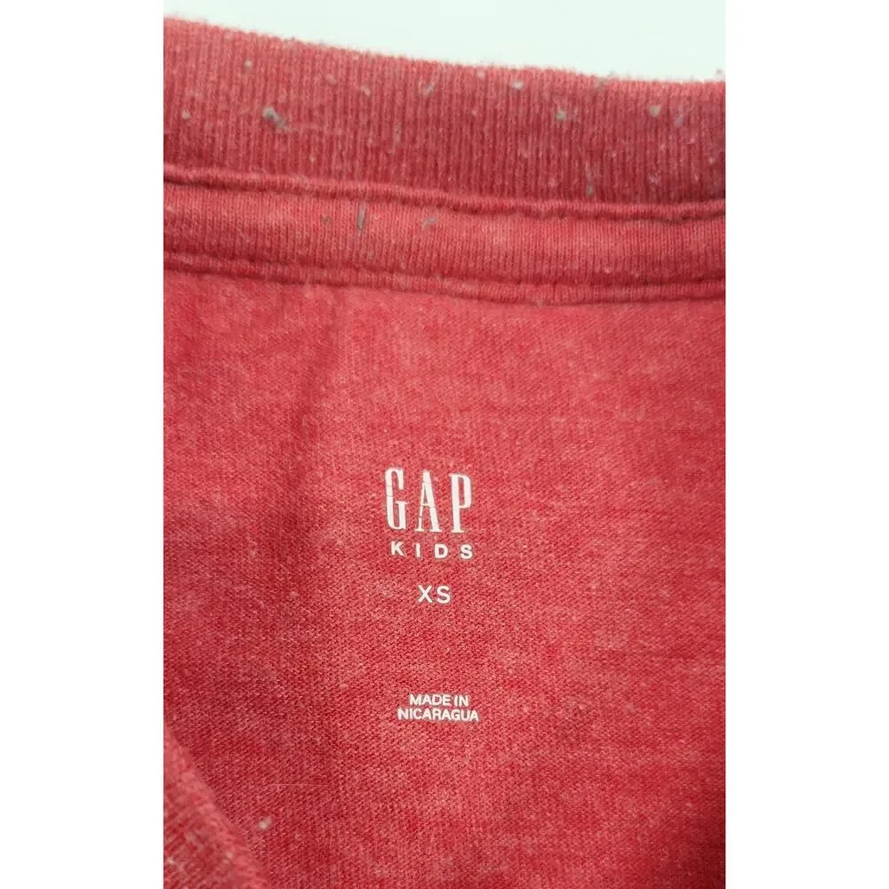 L6) GAP Kids Nintendo Super Mario Kart Red T-Shirt XS